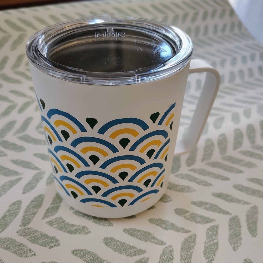 MiiR Patterned White Mug with Lid